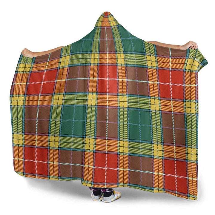 Scottish Buchanan Old Sett Clan Tartan Hooded Blanket Tartan Plaid 3