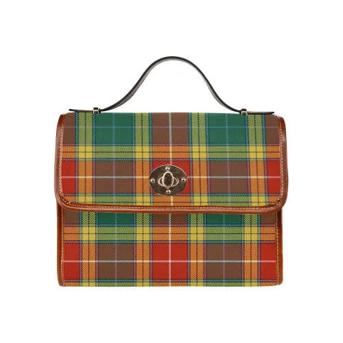 Scottish Buchanan Old Sett Clan Tartan Waterproof Canvas Bag Tartan Plaid 1