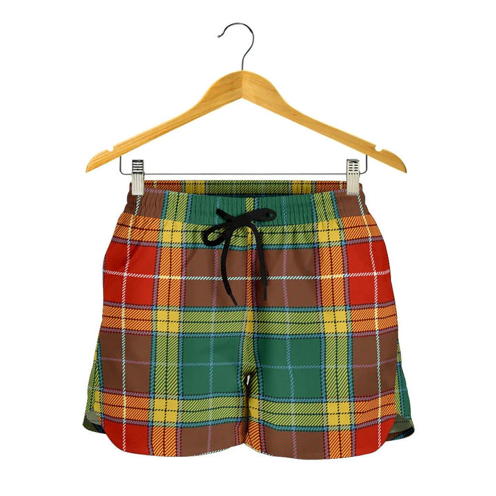 Scottish Buchanan Old Sett Clan Tartan Women Shorts