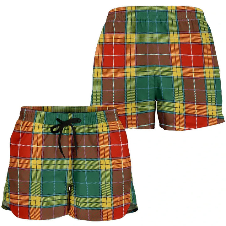 Scottish Buchanan Old Sett Clan Tartan Women Shorts
