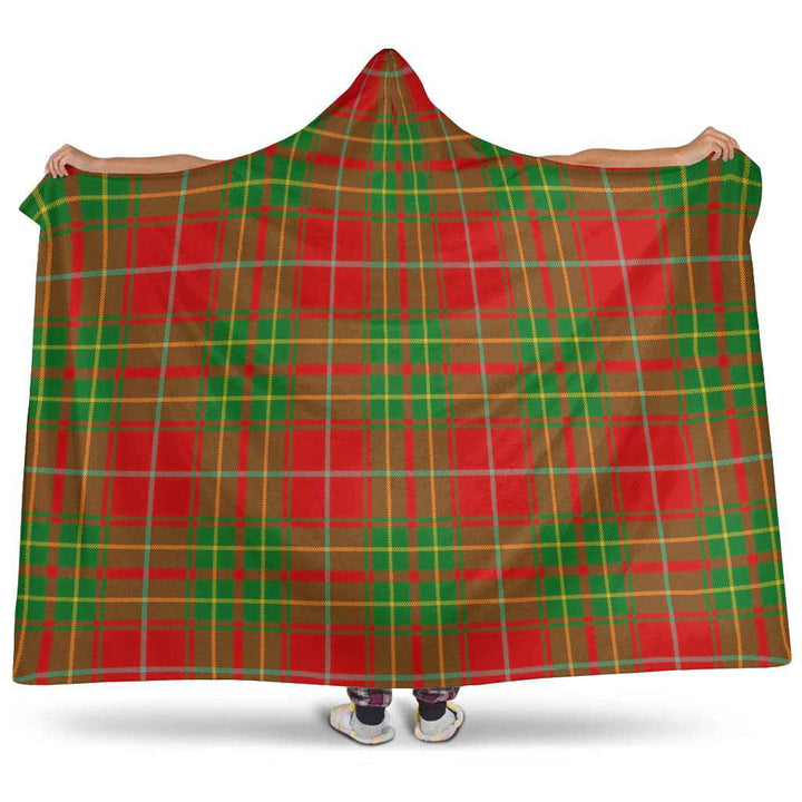 Scottish Burnett Ancient Clan Tartan Hooded Blanket Tartan Plaid 1