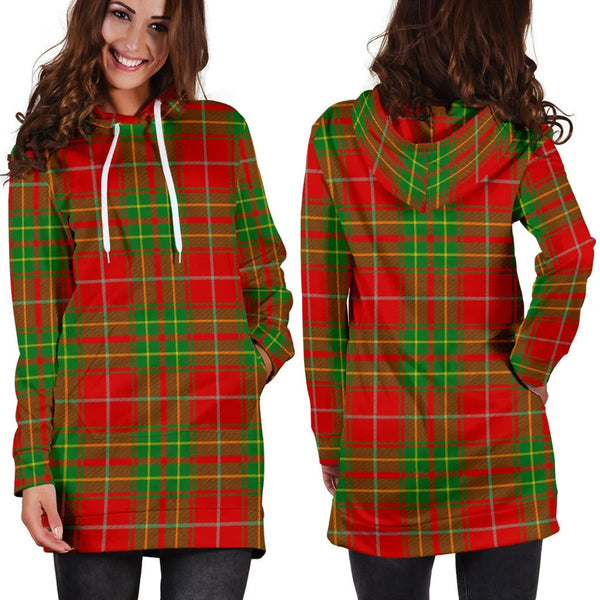 Scottish Burnett Ancient Clan Tartan Hoodie Dress