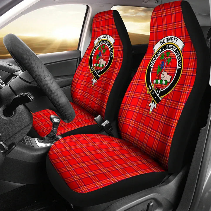 Scottish Burnett Clan Crest Tartan Car Seat Covers 2