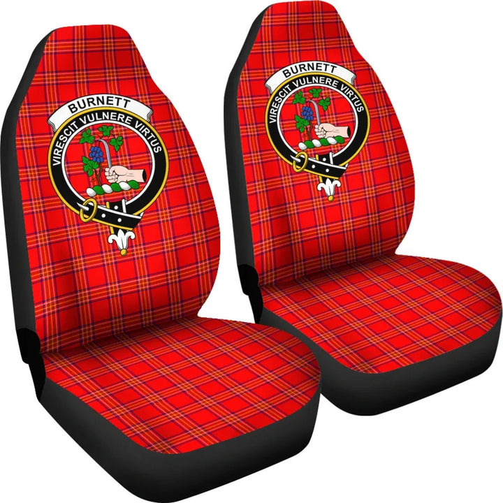 Scottish Burnett Clan Crest Tartan Car Seat Covers 4