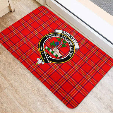 Scottish Burnett Clan Crest Tartan Door Mat Tartan Plaid 2