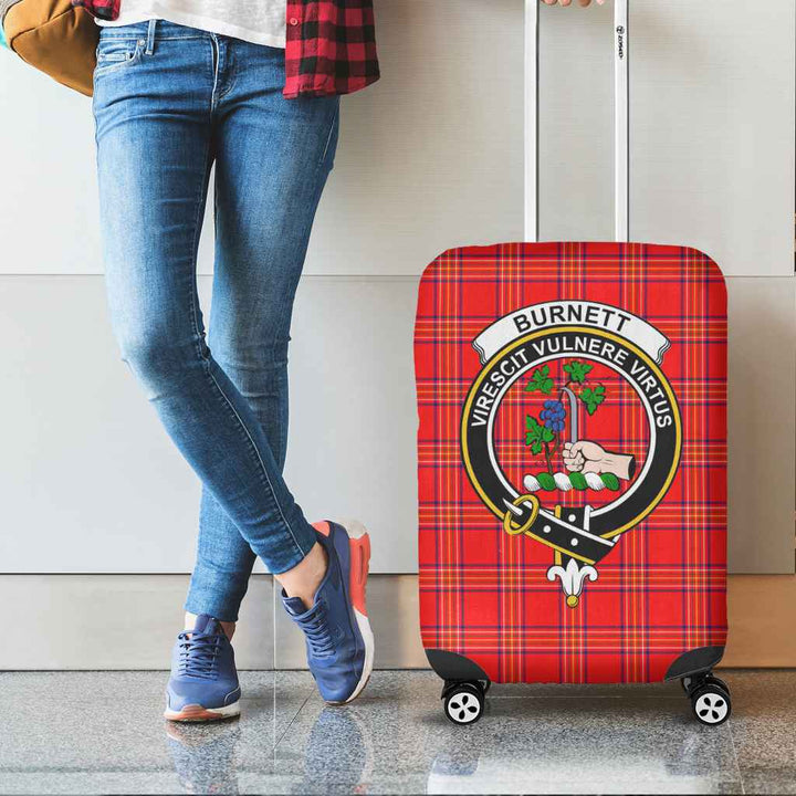 Scottish Burnett Clan Crest Tartan Luggage Cover Tartan Plaid 2