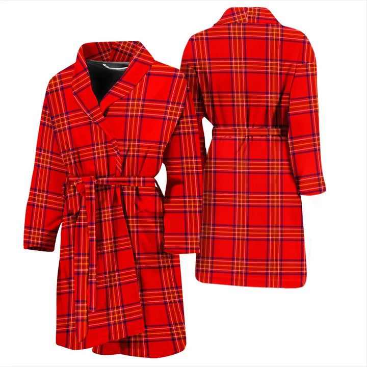 Scottish Burnett Modern Clan Tartan Bathrobe 3