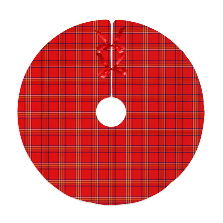 Scottish Burnett Modern Clan Tartan Christmas Tree Skirt No Tassels 1 Tartan Plaid