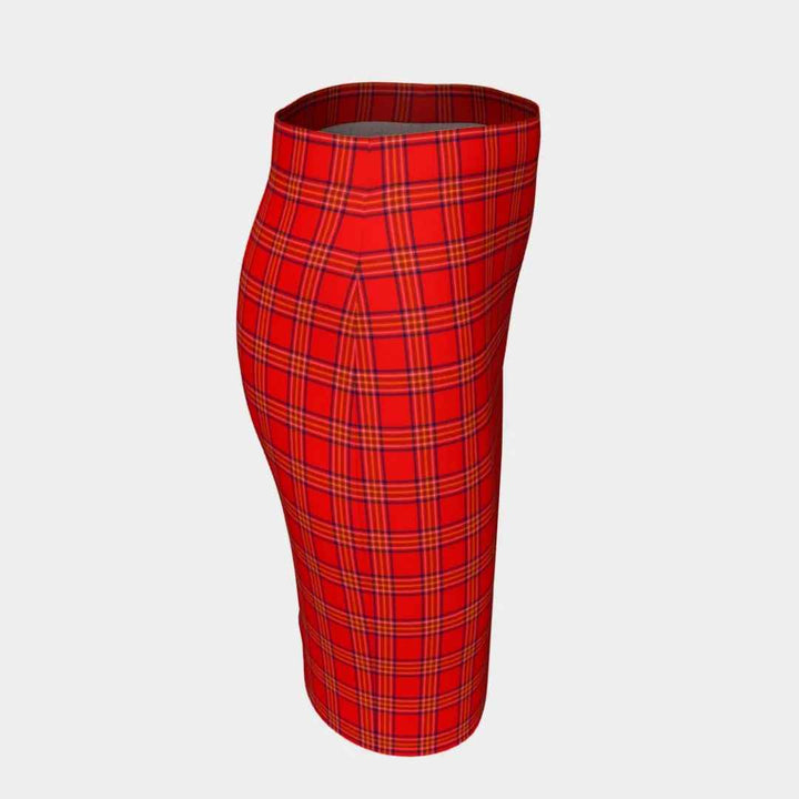 Scottish Burnett Modern Clan Tartan Fitted Skirt Tartan Plaid 3