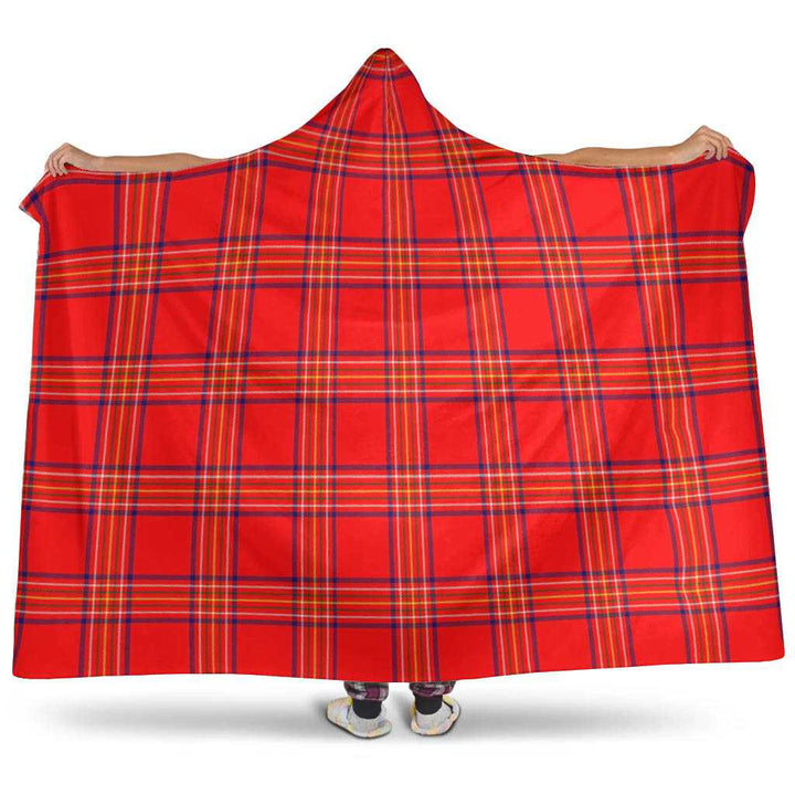 Scottish Burnett Modern Clan Tartan Hooded Blanket Tartan Plaid 1