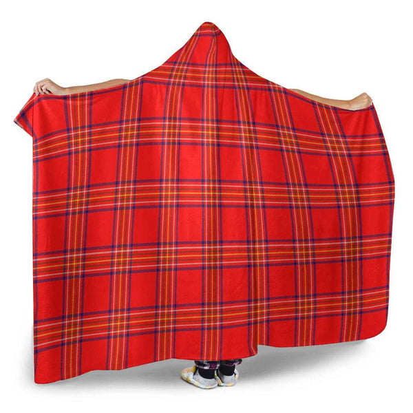 Scottish Burnett Modern Clan Tartan Hooded Blanket Tartan Plaid 2