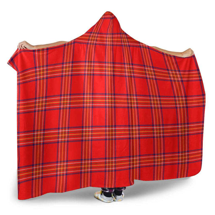 Scottish Burnett Modern Clan Tartan Hooded Blanket Tartan Plaid 2