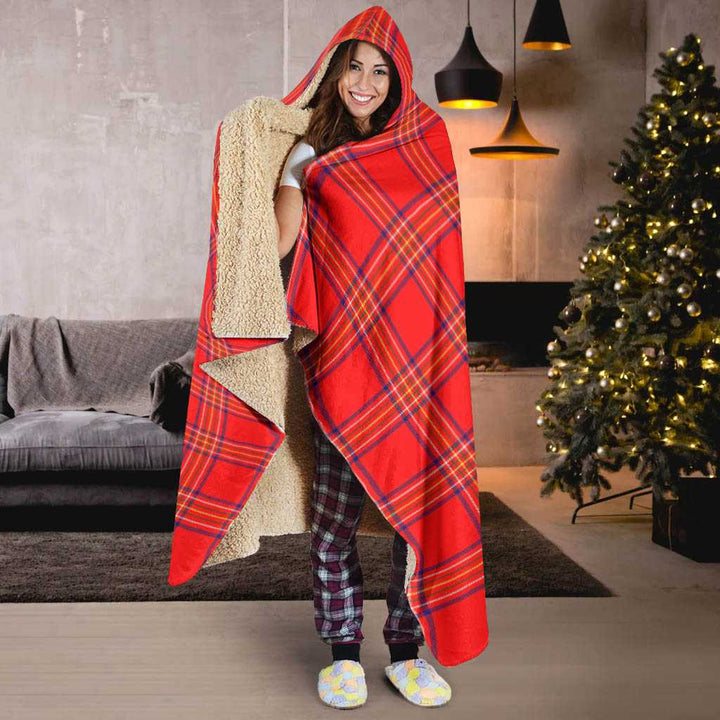 Scottish Burnett Modern Clan Tartan Hooded Blanket Tartan Plaid 6