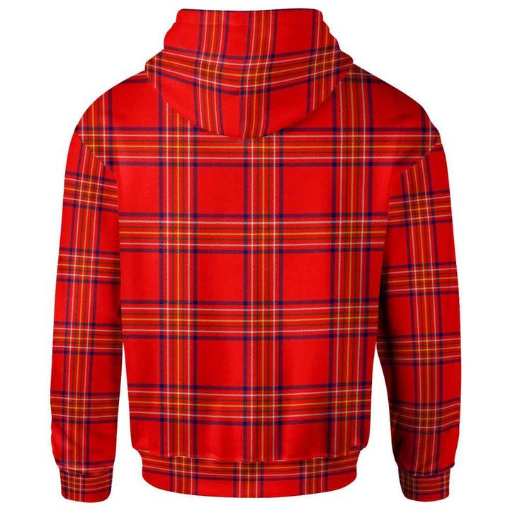 Scottish Burnett Modern Clan Tartan Hoodie Back Side Tartan Plaid