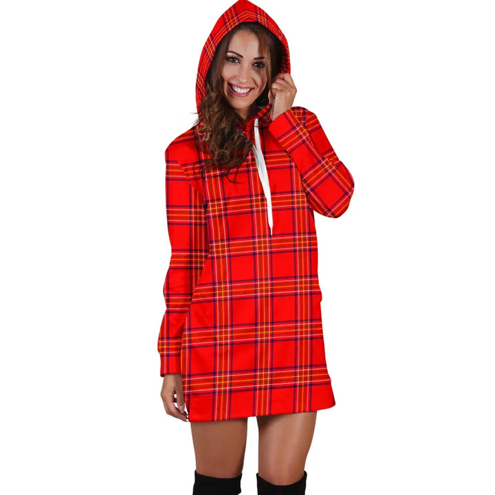 Scottish Burnett Modern Clan Tartan Hoodie Dress