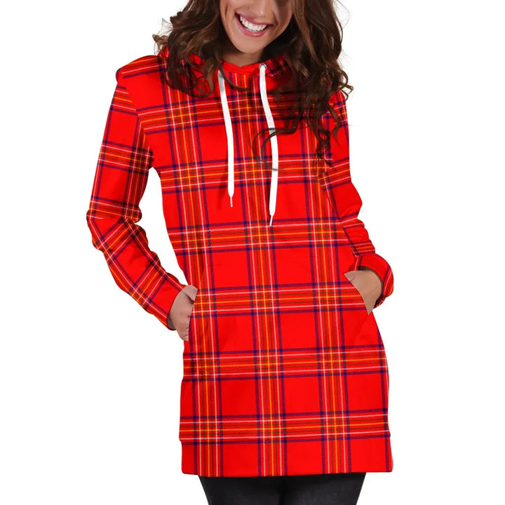 Scottish Burnett Modern Clan Tartan Hoodie Dress