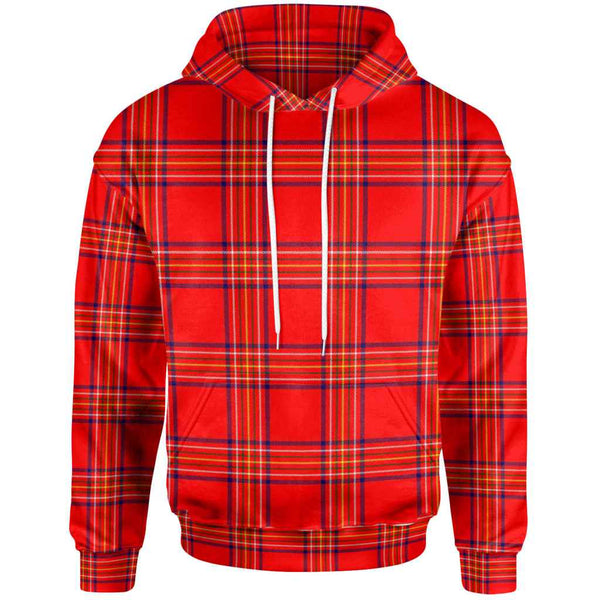 Scottish Burnett Modern Clan Tartan Hoodie Front Side Tartan Plaid