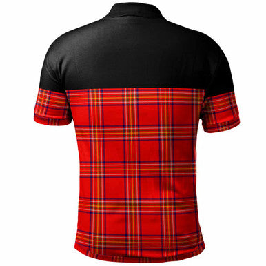 Scottish Burnett Modern Clan Tartan Polo Shirt - Horizontal Style Back Side Tartan Plaid