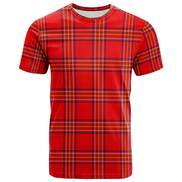 Scottish Burnett Modern Clan Tartan T-Shirt Front Side Tartan Plaid