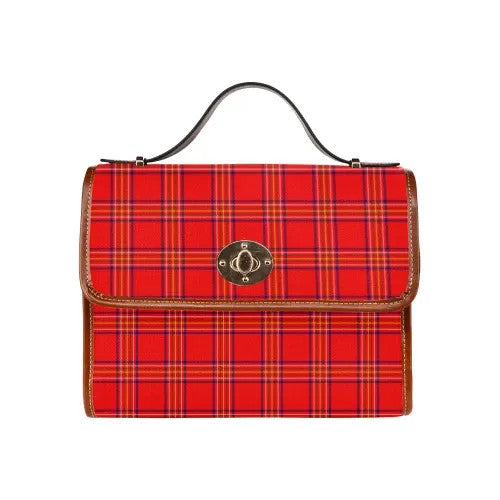 Scottish Burnett Modern Clan Tartan Waterproof Canvas Bag Tartan Plaid 1