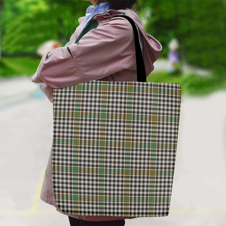 Scottish Burns Check Clan Tartan Canvas Bag With Shoulder Strap Tartan Plaid 2