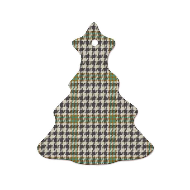 Scottish Burns Check Clan Tartan Ceramic Ornament  Tree Shape Tartan Plaid