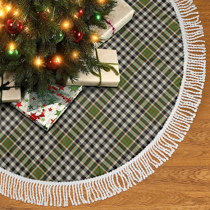Scottish Burns Check Clan Tartan Christmas Tree Skirt Tassels 2 Tartan Plaid