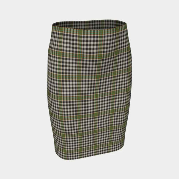 Scottish Burns Check Clan Tartan Fitted Skirt Tartan Plaid 1