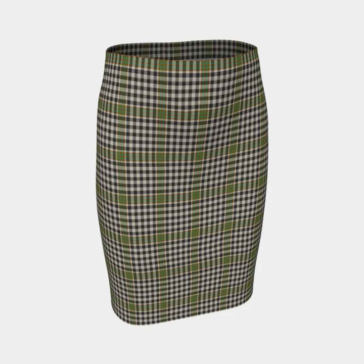 Scottish Burns Check Clan Tartan Fitted Skirt Tartan Plaid 1