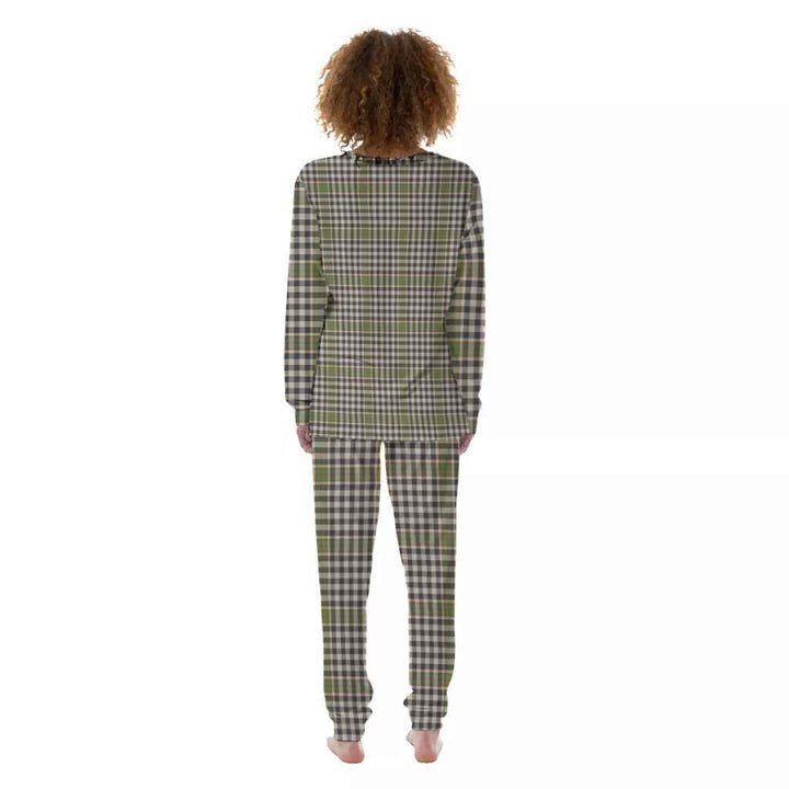 Scottish Burns Check Clan Tartan Pajama Set Women Back Side Tartan Plaid