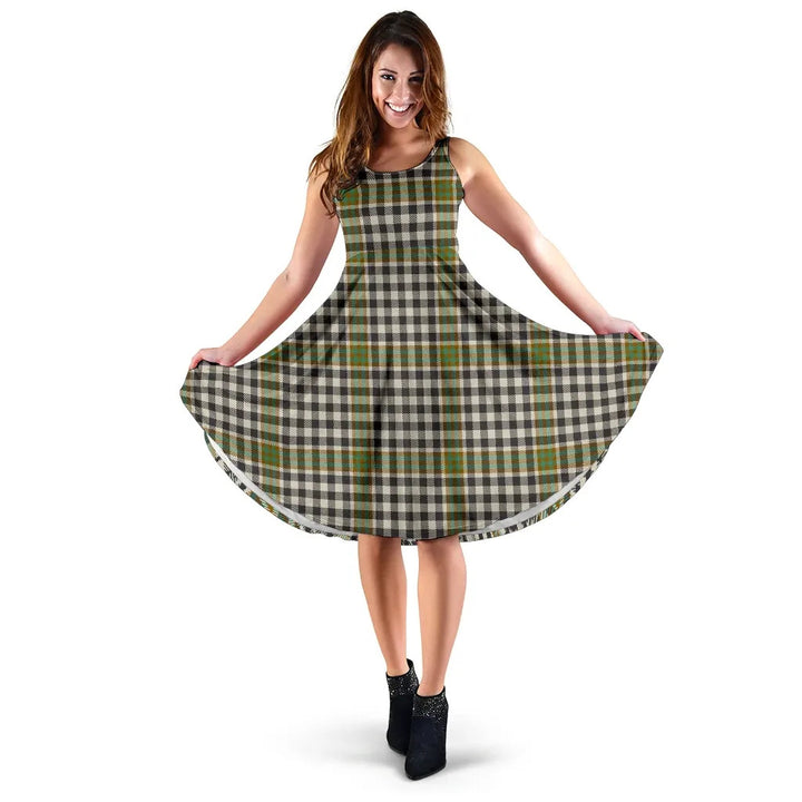 Scottish Burns Check Clan Tartan Women Midi Dress