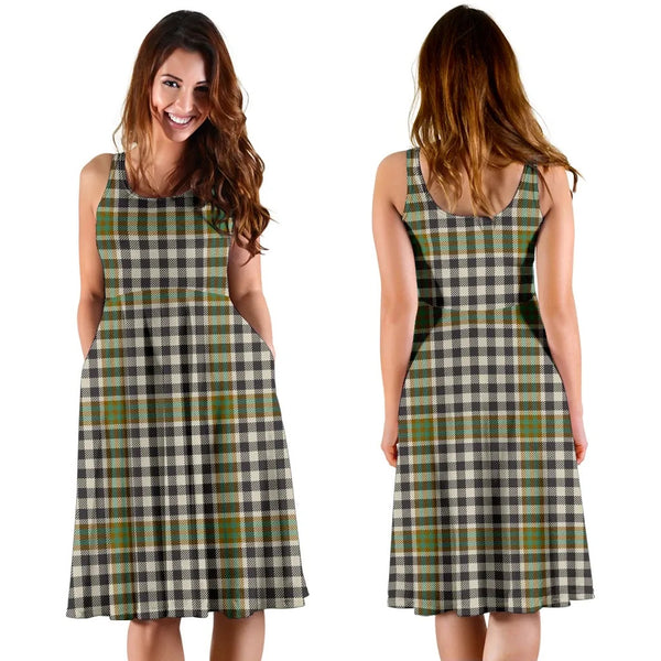 Scottish Burns Check Clan Tartan Women Midi Dress
