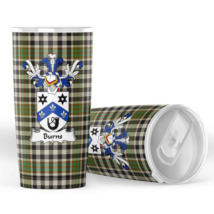 Scottish Burns Clan Crest Tartan Insulated Tumbler Tartan Plaid 4