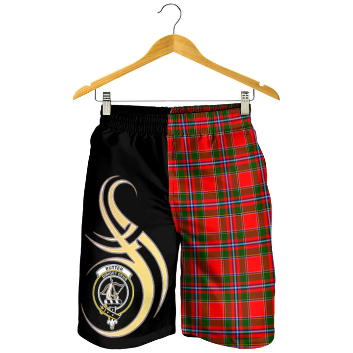 Scottish Butter Clan Crest Tartan Believe in Me Men's Shorts