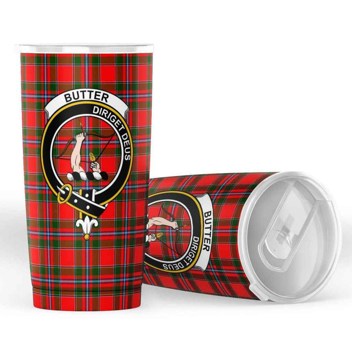 Scottish Butter Clan Crest Tartan Insulated Tumbler Tartan Plaid 4