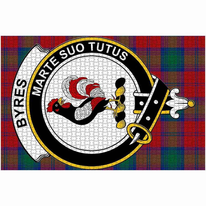 Scottish Byres Clan Crest Tartan Jigsaw Puzzle 2