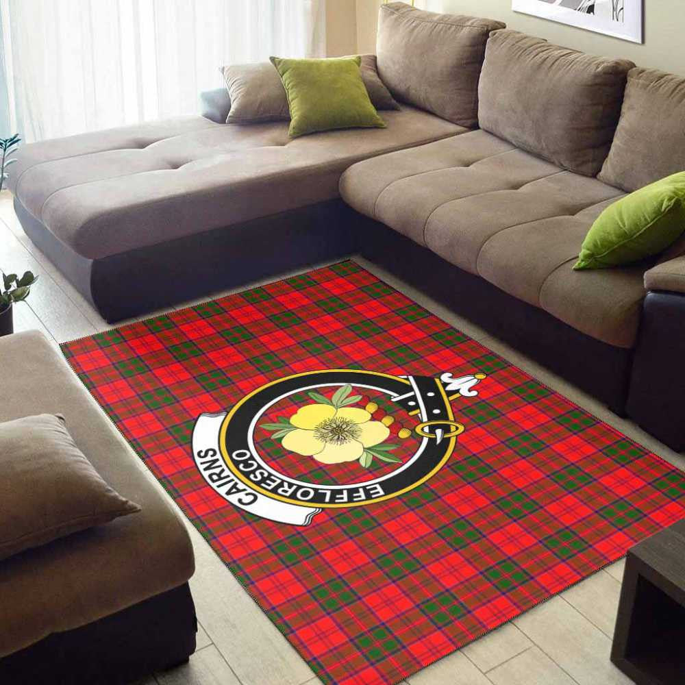 Scottish Cairns Clan Badge Tartan Area Rug | Tartanplaid.co – Tartan Plaid