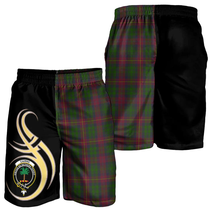 Scottish Cairns Clan Crest Tartan Believe in Me Men's Shorts