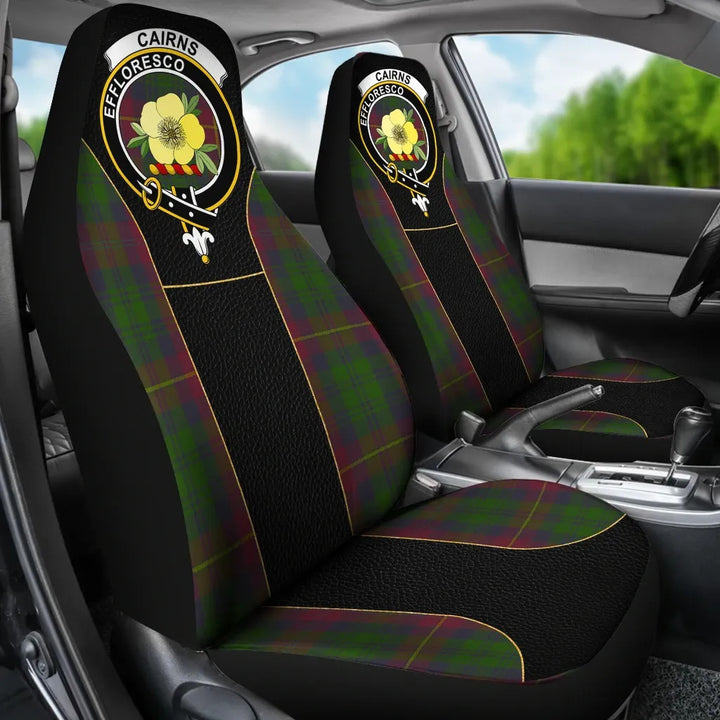 Scottish Cairns Clan Crest Tartan Car Seat Covers - Special Style 3
