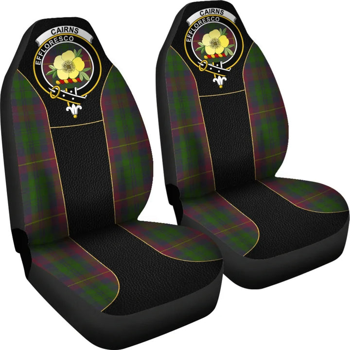 Scottish Cairns Clan Crest Tartan Car Seat Covers - Special Style 4