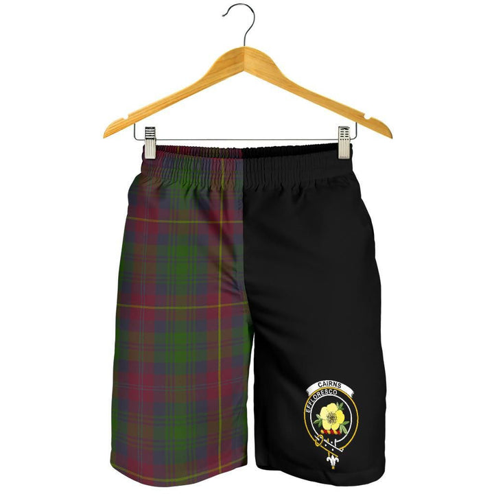 Scottish Cairns Clan Crest Tartan Half of Me Men's Shorts