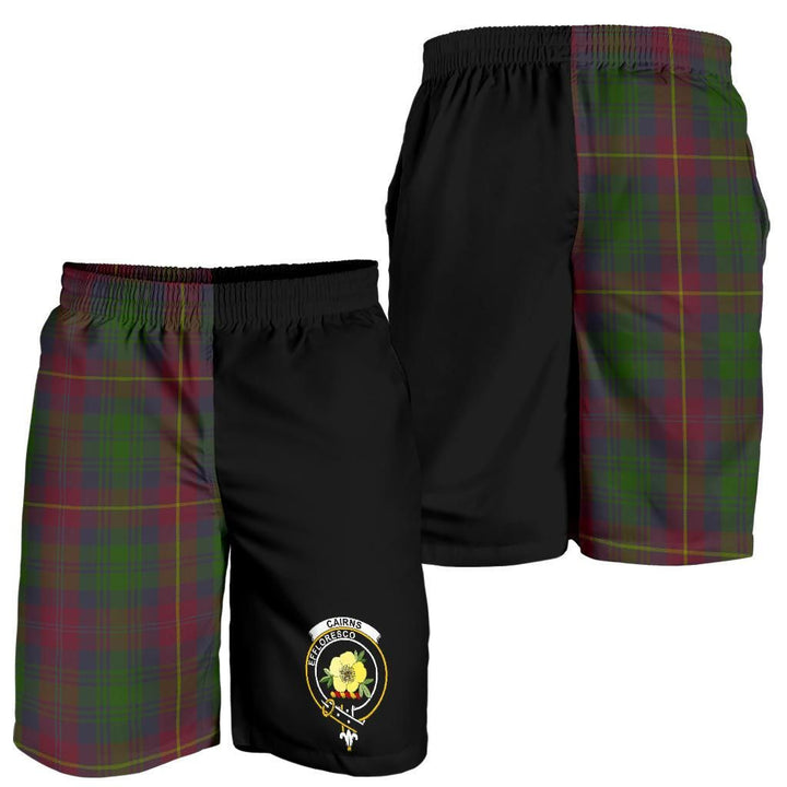 Scottish Cairns Clan Crest Tartan Half of Me Men's Shorts