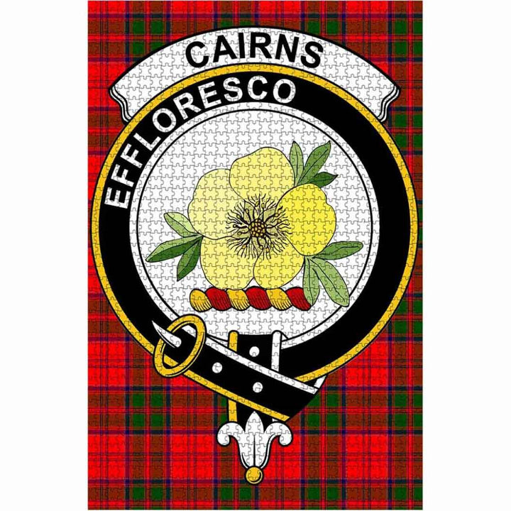 Scottish Cairns Clan Crest Tartan Jigsaw Puzzle 1
