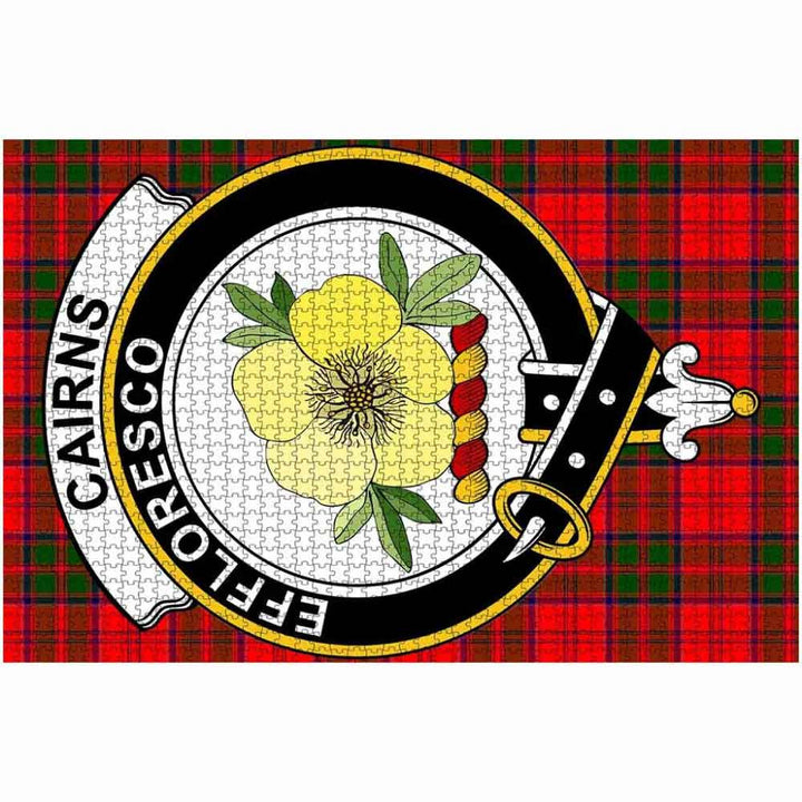 Scottish Cairns Clan Crest Tartan Jigsaw Puzzle 2