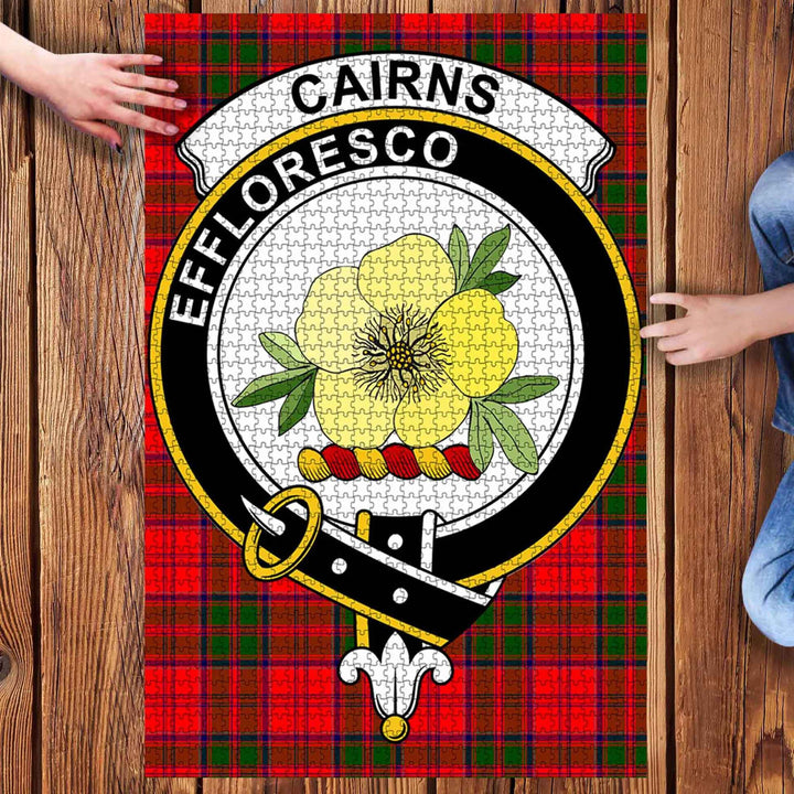 Scottish Cairns Clan Crest Tartan Jigsaw Puzzle 3