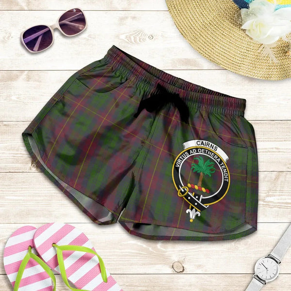 Scottish Cairns Clan Crest Tartan Women Shorts