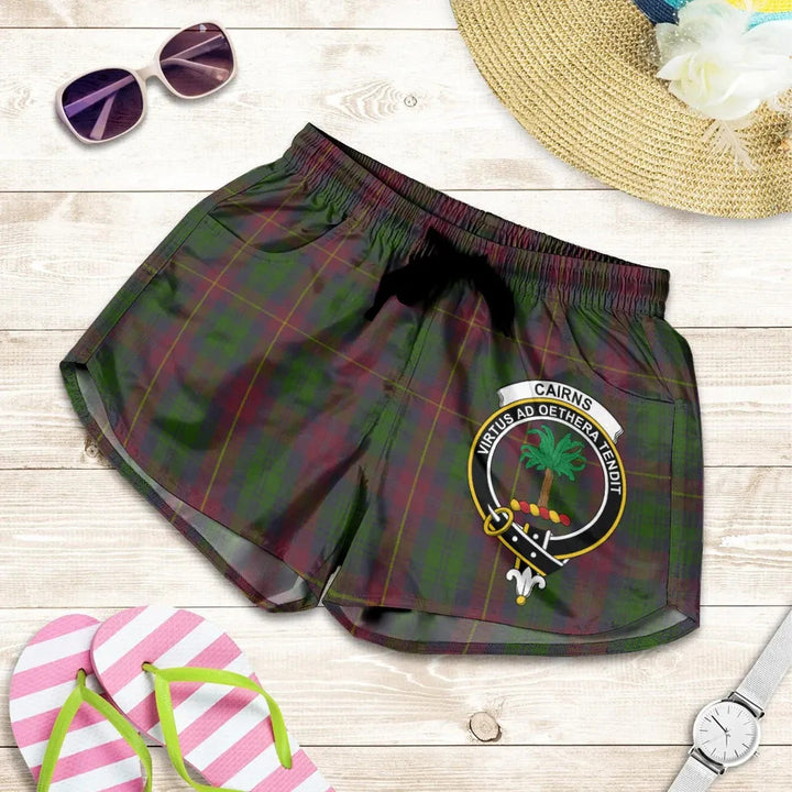 Scottish Cairns Clan Crest Tartan Women Shorts