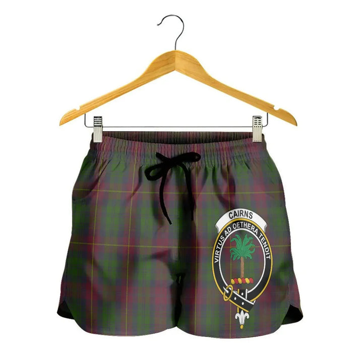 Scottish Cairns Clan Crest Tartan Women Shorts