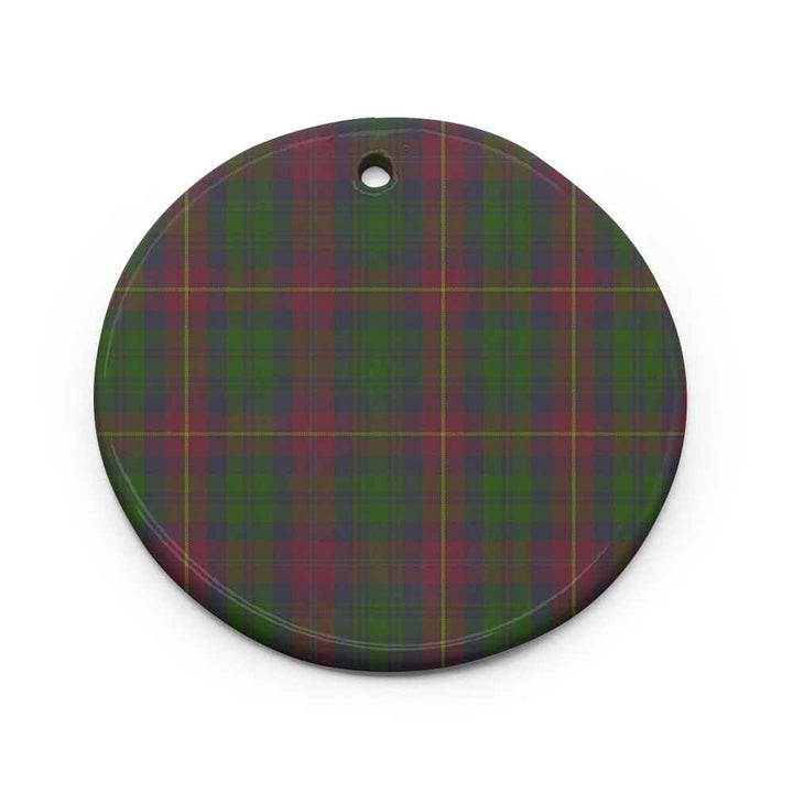 Scottish Cairns Clan Tartan Ceramic Ornament Circle Shape Tartan Plaid