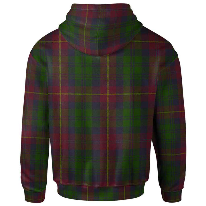 Scottish Cairns Clan Tartan Hoodie Back Side Tartan Plaid